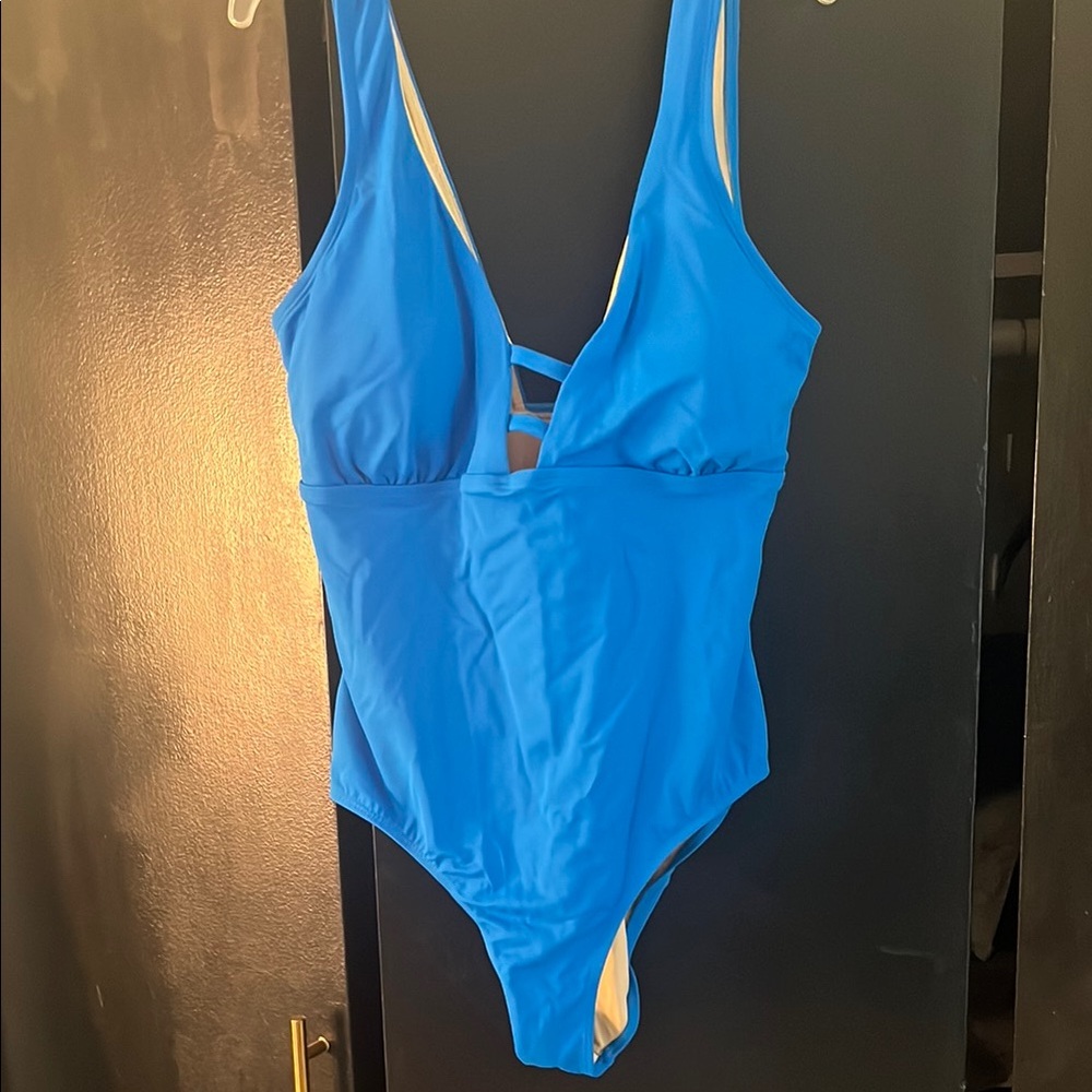 Blue One-Piece Swimsuit